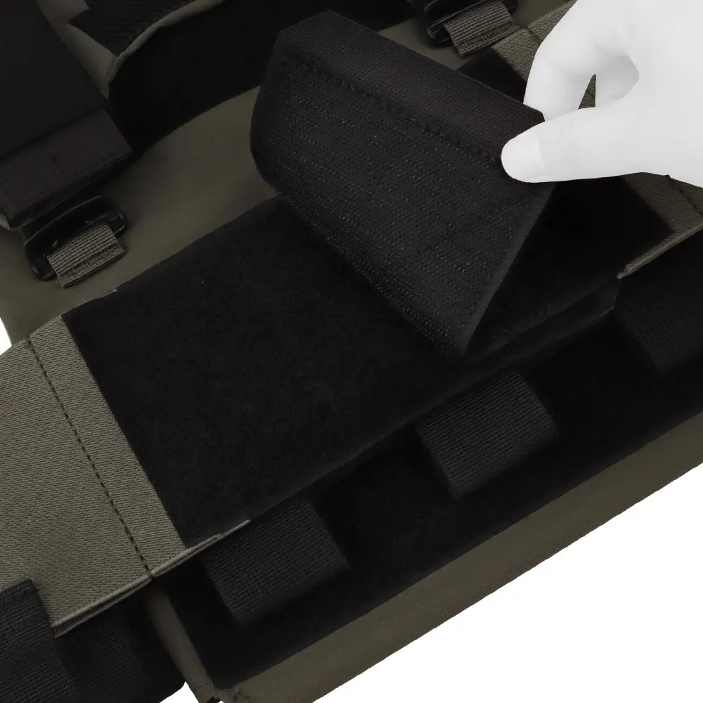 Ensemble de porte-plaques de gilet léger tactique AC-1 avec pochette élastique à Triple chargeur, sac de chasse pour stockage de bonbons, boucle de 2.5cm