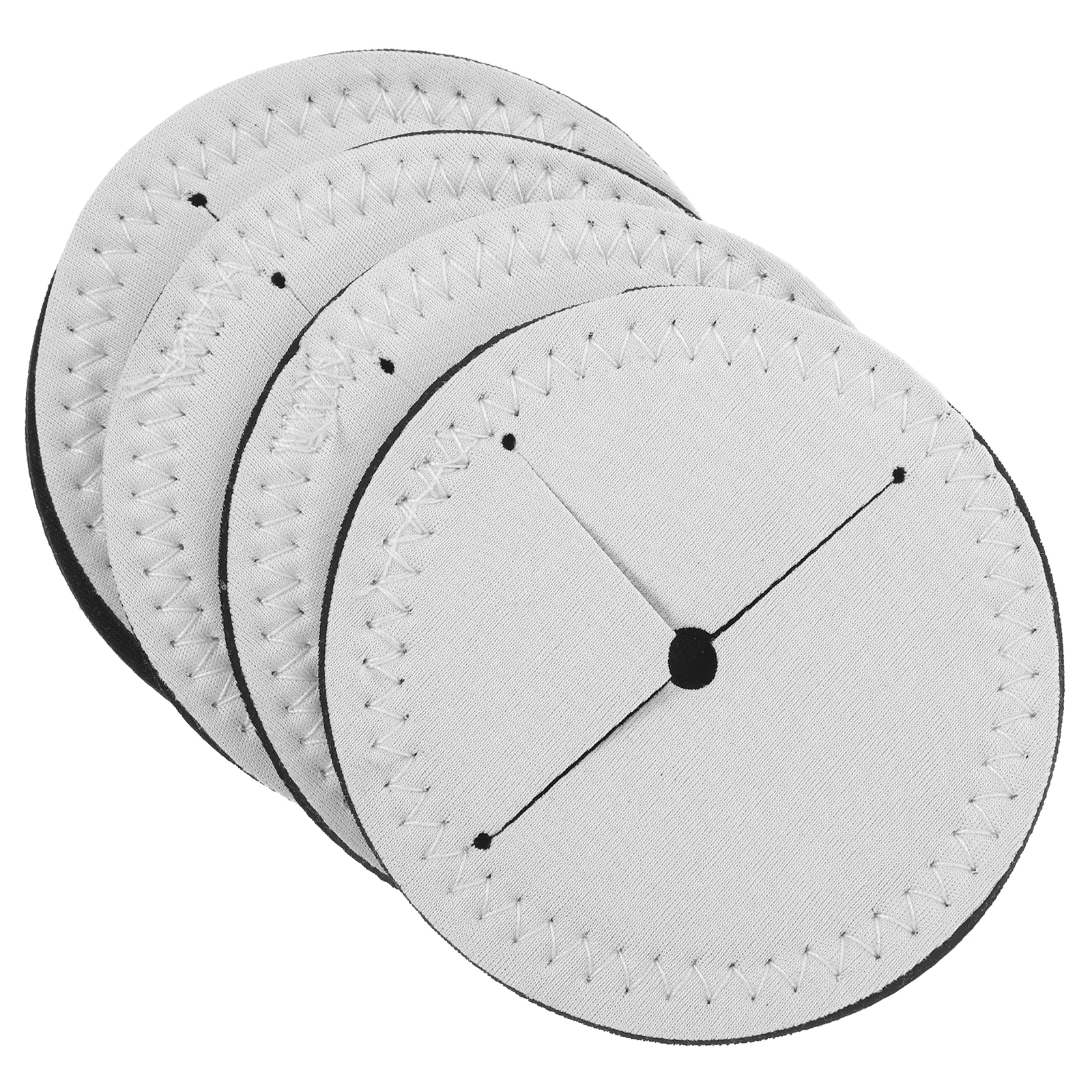 

4Pcs Wine Cup Coasters Sublimation Heat Transfer Blank Round DIY Thermal Transfer Anti Slip Scald Proof Table Mats