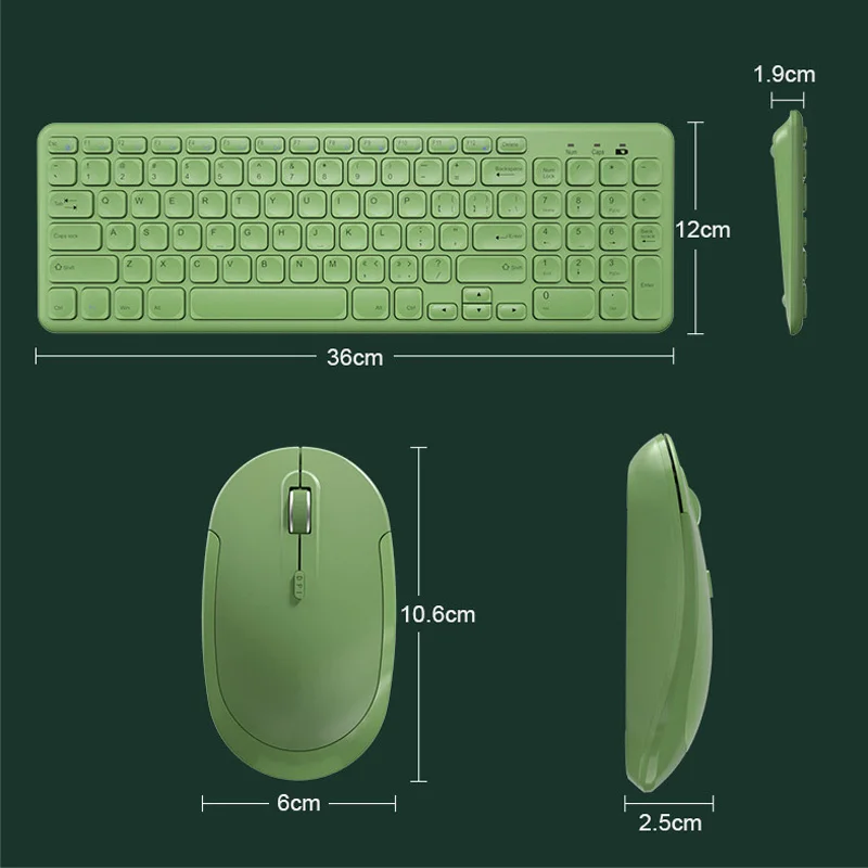 2.4G Wireless Keyboard Silent Ergonomic Mouse keycap Gamer Keyboard Gaming Mouse For Macbook Pro Laptop Computer Keyboard Mouse