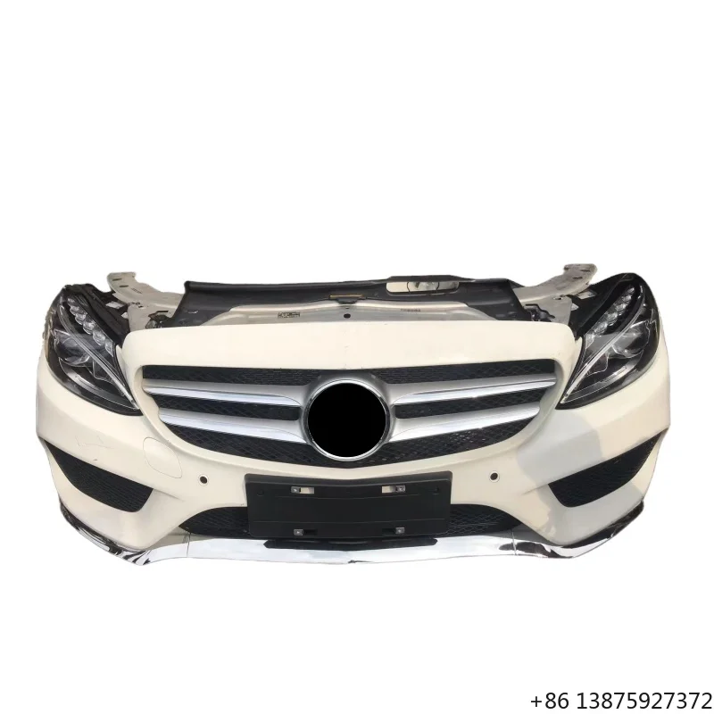 The body kits applicable to For -Class models W205 W206nclude plastic bumpers, grille side skirts, front headlights.