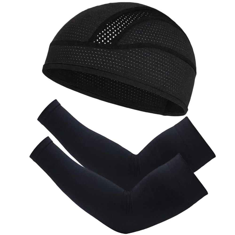 

Summer Sun Protection Cap Cycling Cap Elastic Sports Arm Cover Protection Sleeve Cycling Sun Protection Combination Pack
