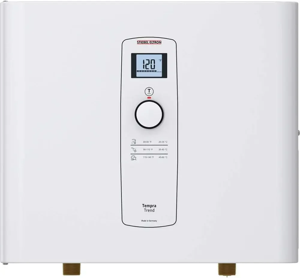 Eltron Tankless Water Heater - Tempra 20 Trend – Electric, On Demand Hot Water, Eco, White