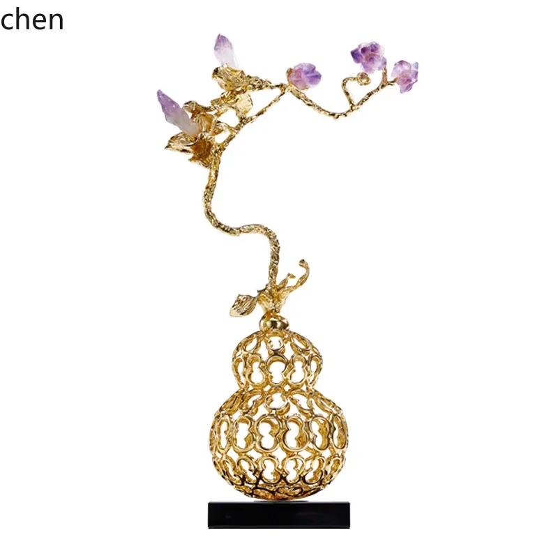 DSACrystal Gourd Ornament for Living Room TV Cabinet and Entryway Decoration