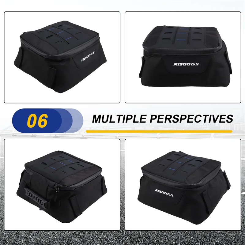 اكسسوارات الدراجات النارية صندوق علوي مقاوم للماء أداة السفر حقيبة غطاء علوي حقيبة لسيارات BMW R1300GS R 1300 GS 2023-2024-AD39