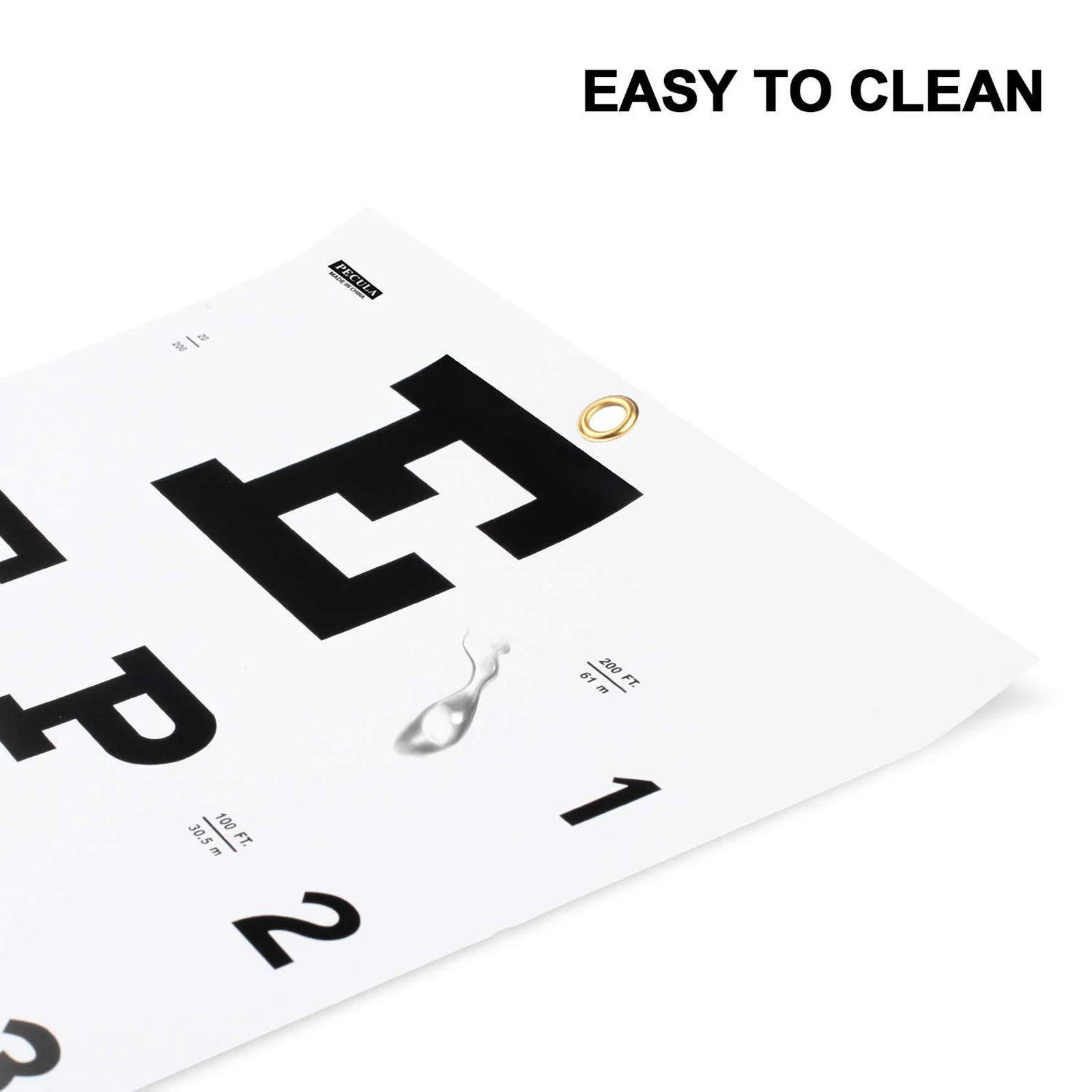 Eye Chart Visual Standardized Eye Far Near Vision Acuity Chart Eye Testing Chart for School Doctor's Office Physical Examination