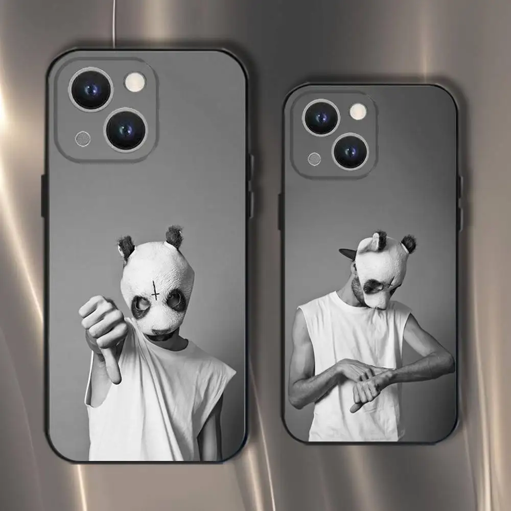 

CRO Rapper Phone Case For iPhone 16,15,14,13,12,11,Pro,XS,Max,XR,Plus,E,SE4,Mini Black Soft Cover
