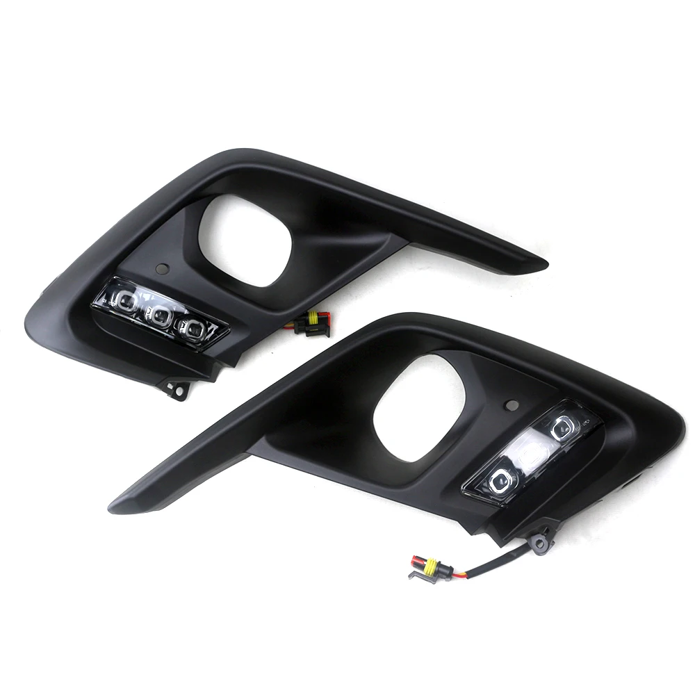 Enquêter de jour LED DRL pour HONDA FIT /JAZZ, feu antibrouillard, lunette et pare-chocs avant, peti