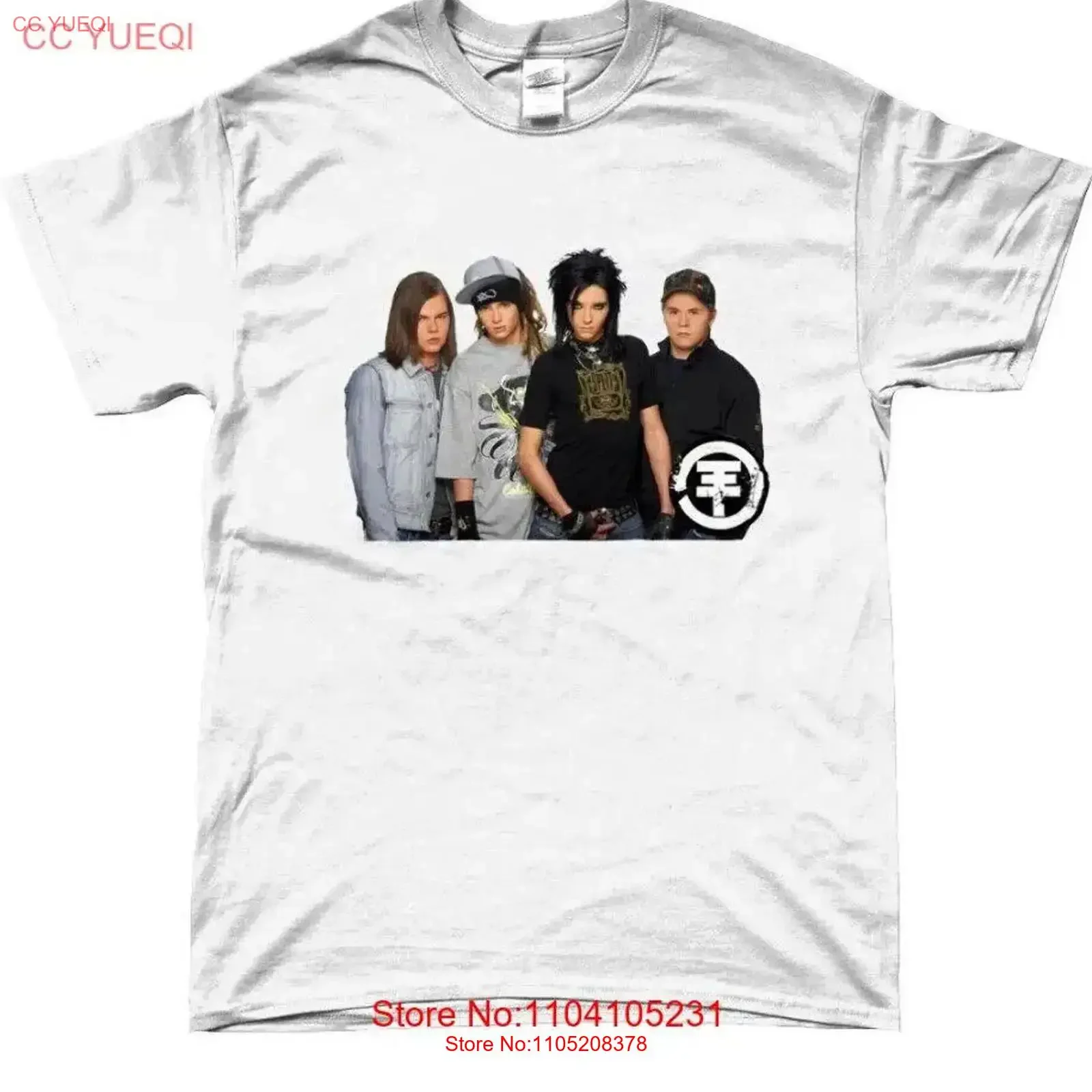 Tokio hotel ver 2 unisex t shirt vintage Washed fashion Versatile Breathable homme Slightly Stretched Stylish streetwear Unisex