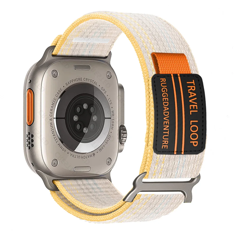Trail for Apple Watch Ultra 2 Band 49mm 44mm 45mm 40mm 41mm 42mm 38mm nylon bracelet correa iwatch series 8 7 6 5 4 9 se strap