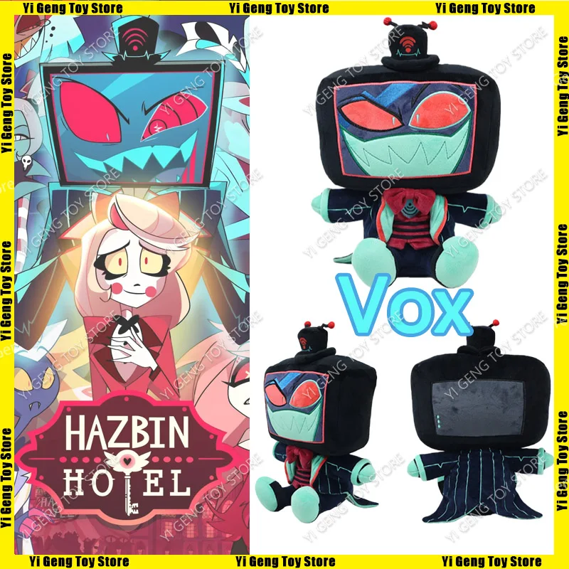 

Hazbin Hotel S2 Villainous Vox Plush Toy Soft Stuffed Cartoon Doll Pillow Cute Gift for Fans Movie TV Collectible Items