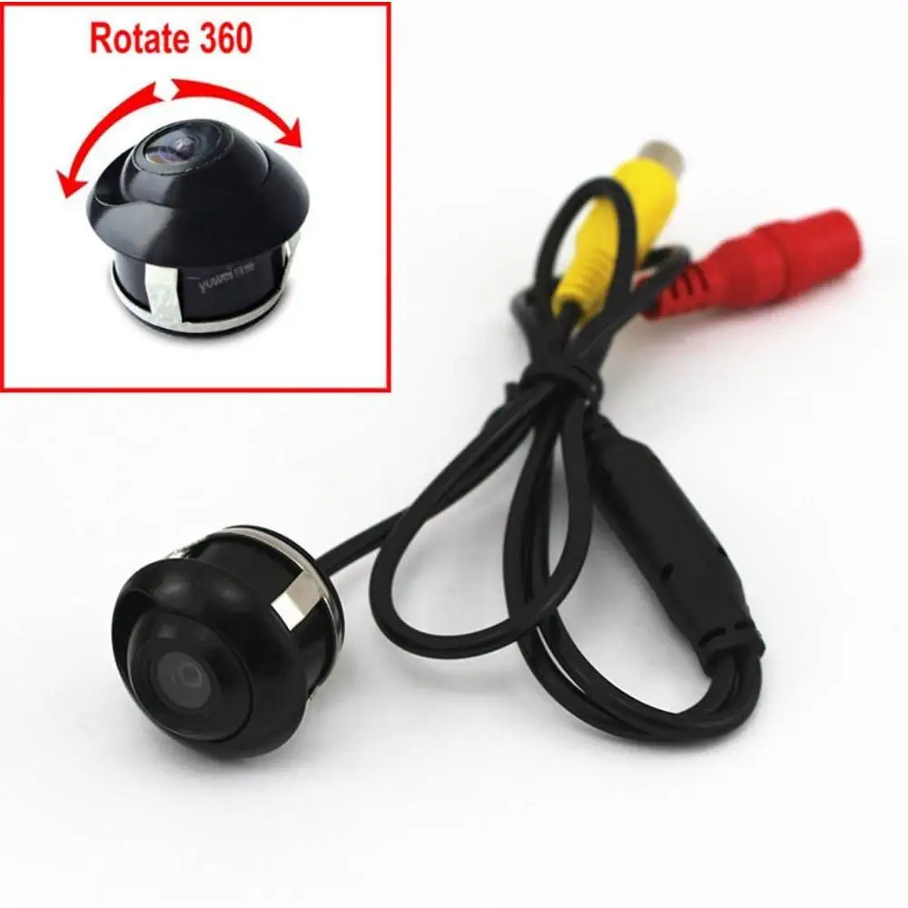 1pc Mini CCD 23mm Car Wide Angle Safe Reversing Parking Rear View Camera with Drill Bit Multifunctional Triple Camera