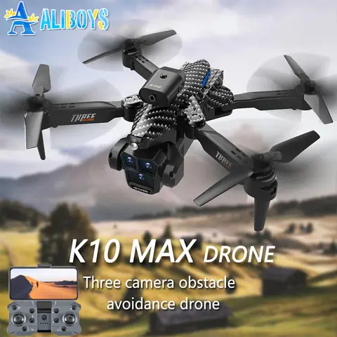 K10 Max RC 드론 – HD 4K 카메라, 장애물 회피 기능, Wifi FPV 지원, 광학 흐름 기능 탑재 헬리콥터 장난감