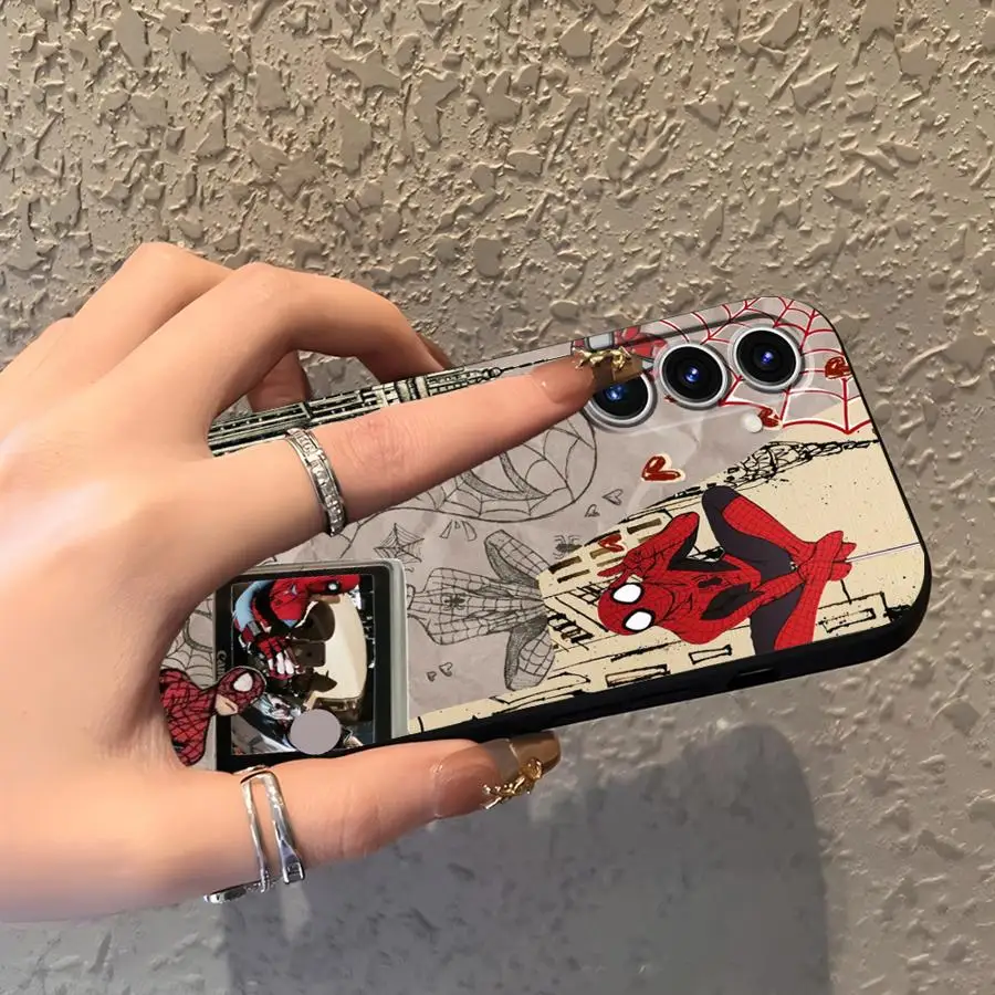 حافظة رائعة لهاتف سامسونج جالاكسي A25 A71 A23 A53 A24 A55 A36 A35 A22 A52 A26 A72 A32 A51 A73 A41 هاتف ناعم أسود