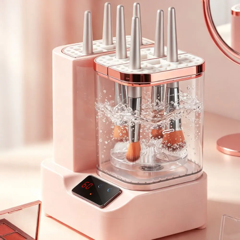 Multifunctional Makeup Brush Cleaner Portable Automatic Electric Makeup Brush Cleaner USB Powered Electric Makeup Brush Dryer