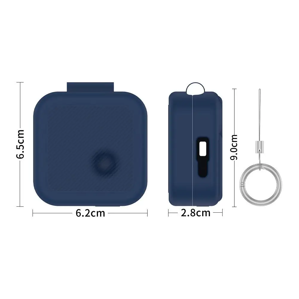 For Nothing Ear 3 Case Black Silicone Protective Cover Shockproof Anti Scratch Earphone Shell With Keychain Accessories
