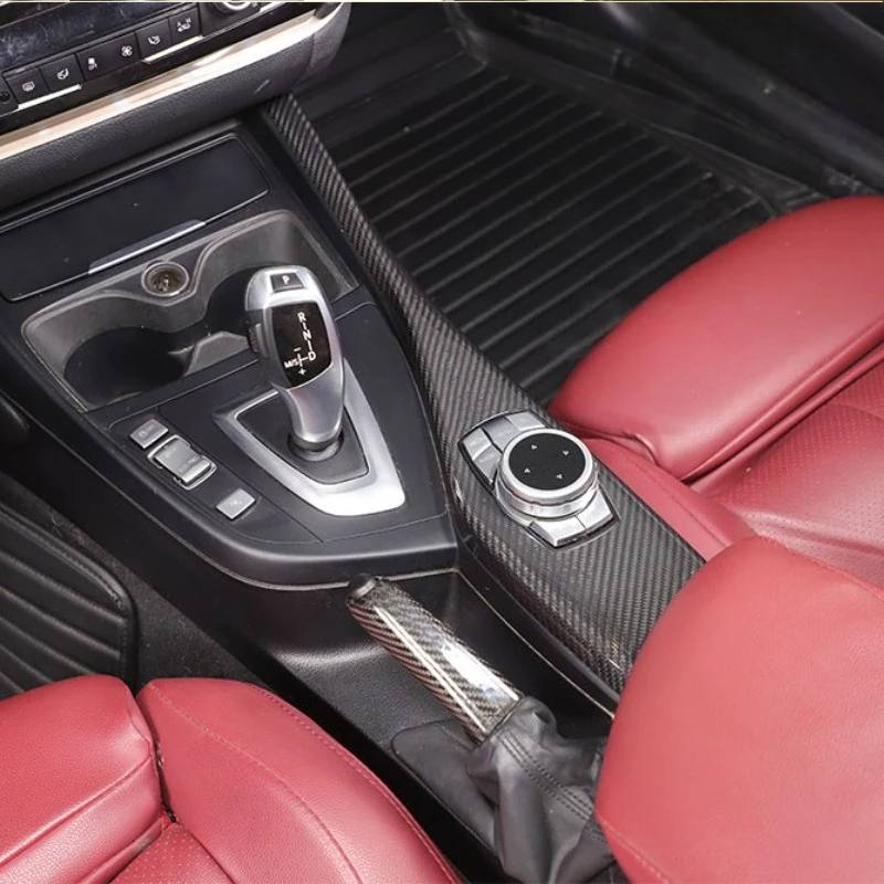 For BMW 1 Series F20 F21 116I 118I 12-18 2 Series F22 F23 ABS Carbon Fiber Multimedia Panel Decoration Stickers Car Accessories