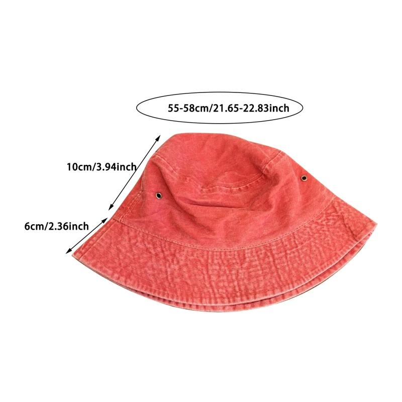 Washed Denim Bucket Hat Women Summer Fisherman's Hat Bucket Hat Unisex Caps Hip Hop Men Panama Windproof Bucket Hat Outdoor