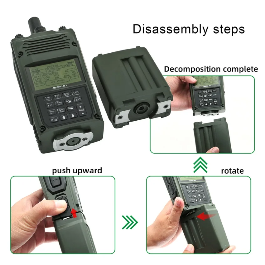 Caja Virtual Táctica PRC163 para Radio Militar Yaesu Vertex Plug Harris, PRC 163 para Yaesu VX-6R VX-7R para PTT Táctico de 6 Pines