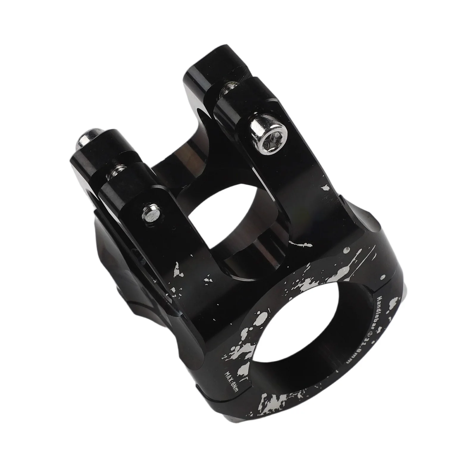 Vorbau aus 6061-Aluminium, 31,8 mm, Fahrradvorbau, Lenkerklemme aus schwarzer Aluminiumlegierung, bunte Dekoration, 31,8 mm Lenkerpassung