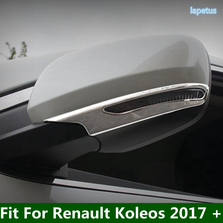 

2PCS Side Door Rearview Mirrors Protector Kit Cover Trim Fit For Renault Koleos 2017 - 2020 Chrome Exterior Refit Accessories