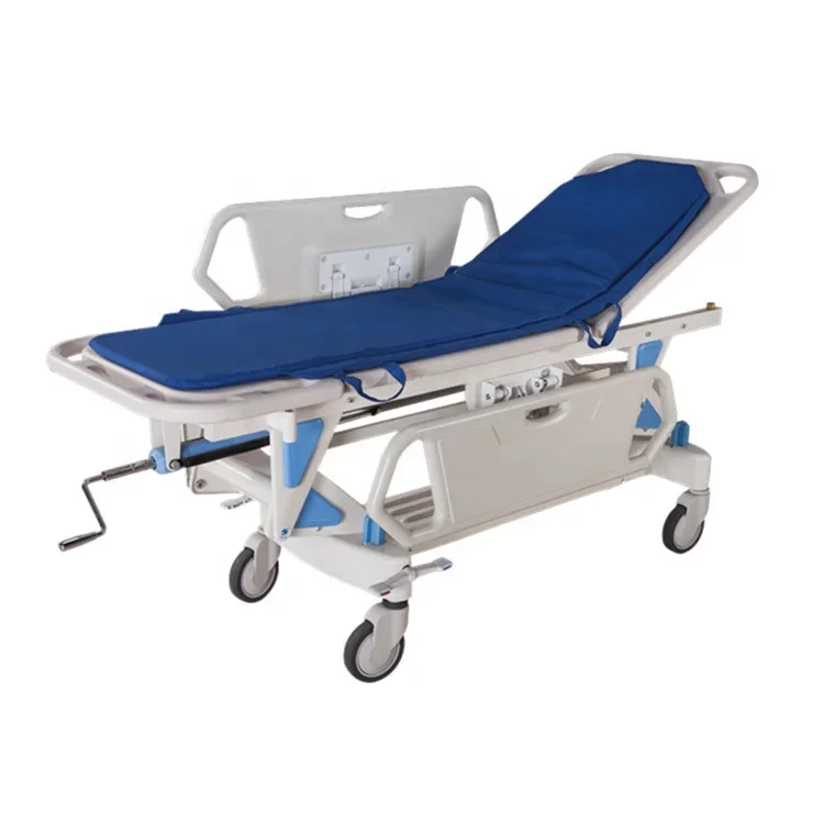 Manual Operating Room Emergency Cheap ABS Stretcher Patient Trolley