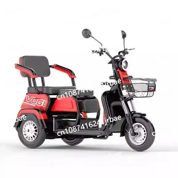 

электрический трехколесный велосипед, бытовой маленький самокат, новый женский аккумуляторный автомобиль, электрический трехколесный