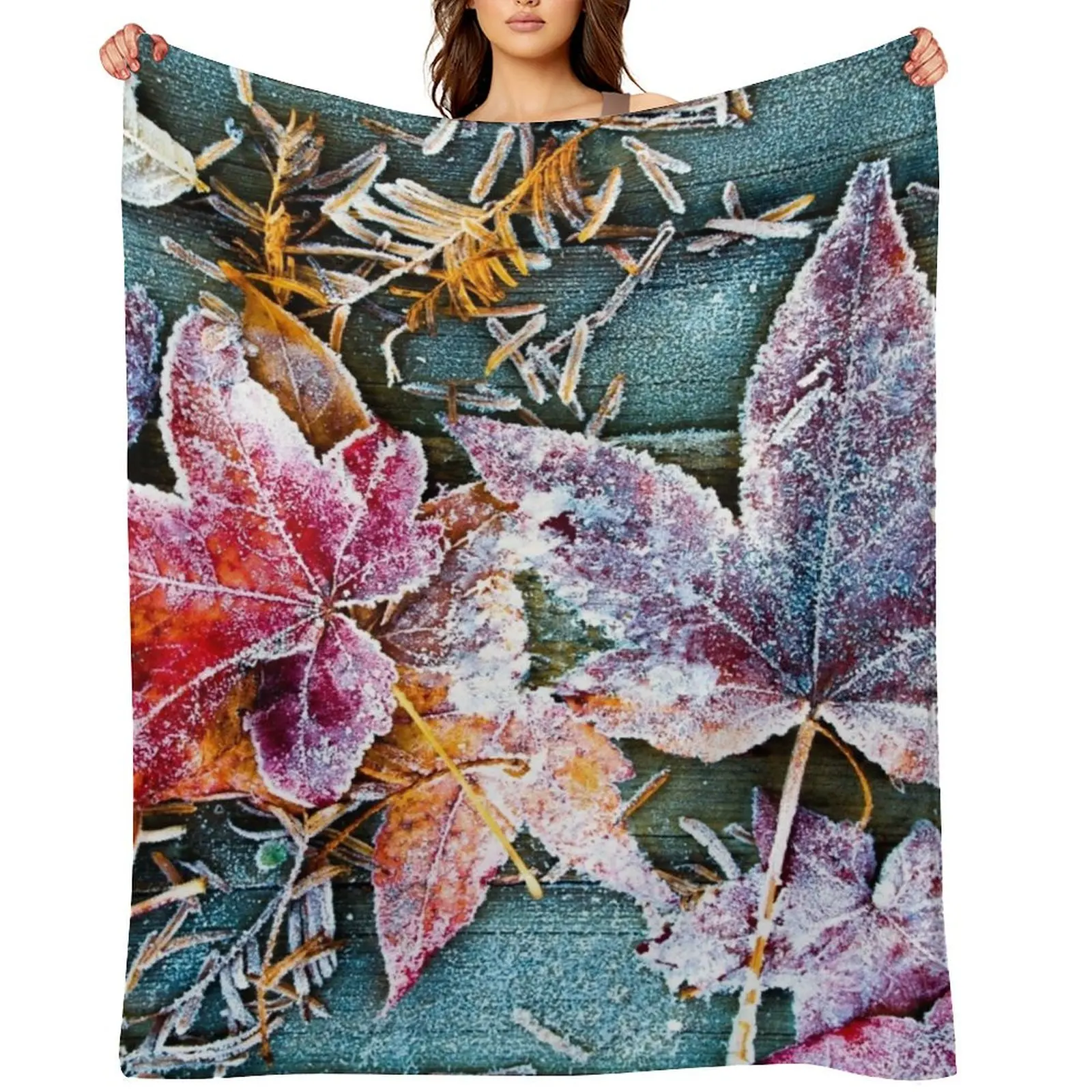 

Blended Seasons Throw Blanket sofa bed Moving Travel anime Blankets