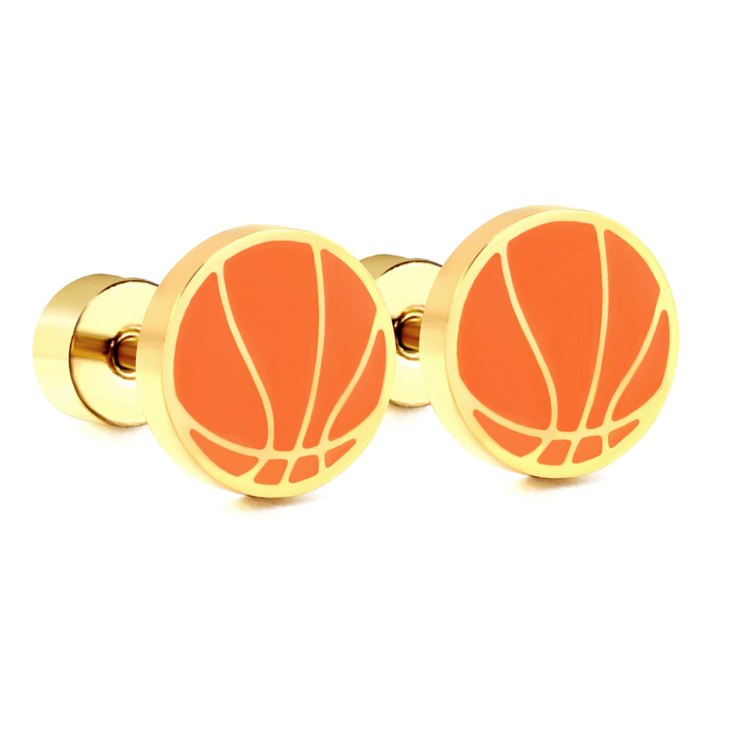 LUXUSTEEL New Christmas Lucky Clover Earring Stainless Steel Earrings Golden Plated Bowknot Star Ball Cake Balloon Stud Earrings
