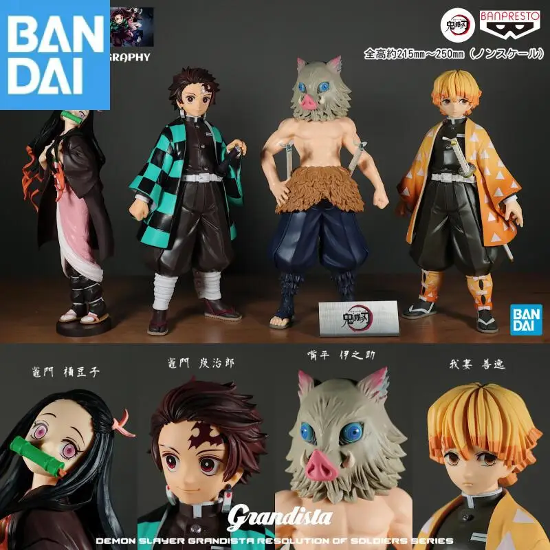 

Bandai Banpresto Demon Slayer Grandista Kamado Tanjiro Agatsuma Zenitsu Hashibira Inosuke Kamado Nezuko ПВХ Фигурка Игрушки