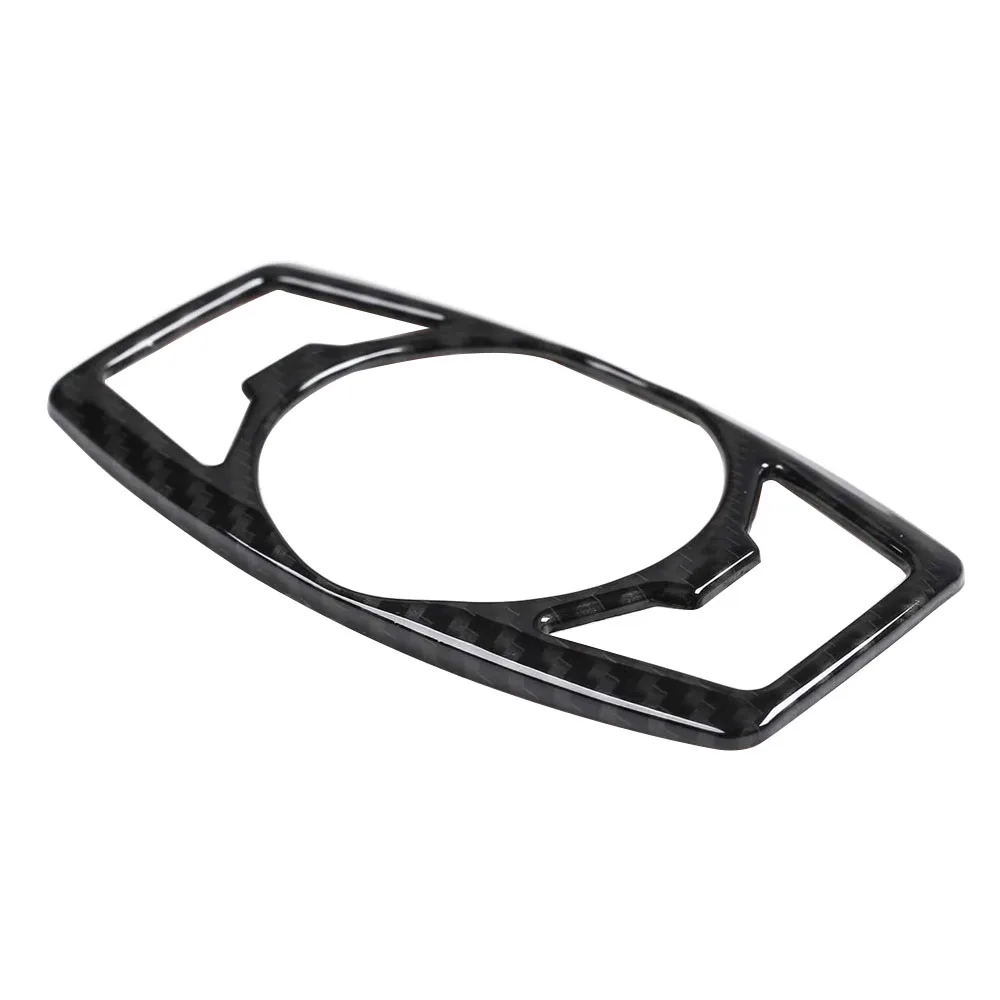Carbon Fiber Headlight Switch Cover Decoration Trim Frame for Ford F 150 Mustang 2015 2016 2017 2018 2019 2020 Accessories - view 3