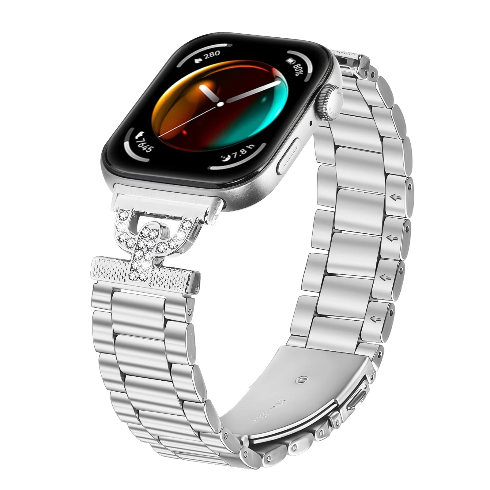 Pulseira de aço inoxidável para huawei watch fit 4/4 pro, acessórios de smartwatch, pulseira de substituição para huawei watch fit 3, pulseira de metal