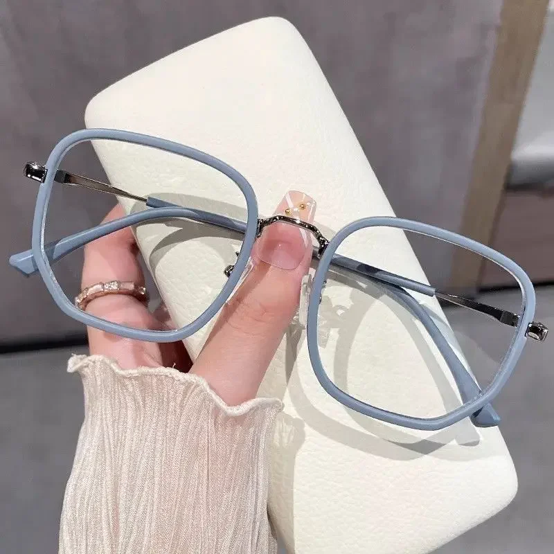 Women New Blue Light Blocking Glasses Men Fashion Square Optical Spectacles Retro Trendy Anti-radiation Computer Eyeglasses