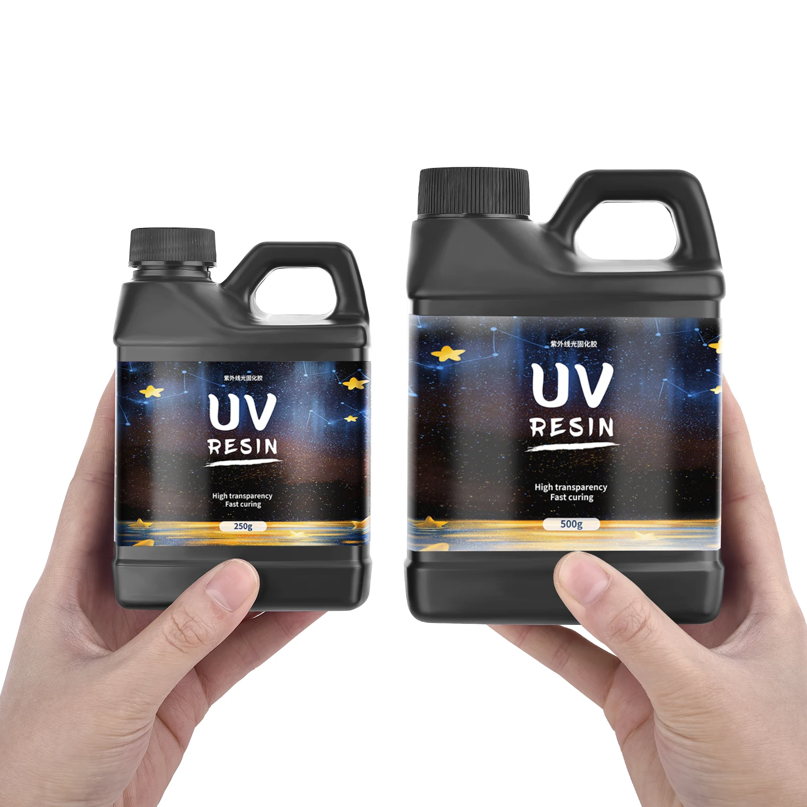 UV Resin Adhesive Low Odor Quick Drying Transparent Ultraviolet Liquid UV Curing DIY Jewelry Making High Hardness 250/500/1000g