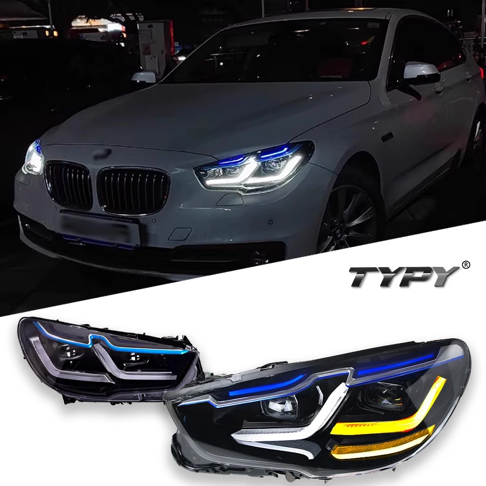 

Car For BMW 5 Series GT F07 Headlight 2010-2017 Upgrade Modified to New DRL Dynamic Turn Signal LED Headlight Auto Accessories
