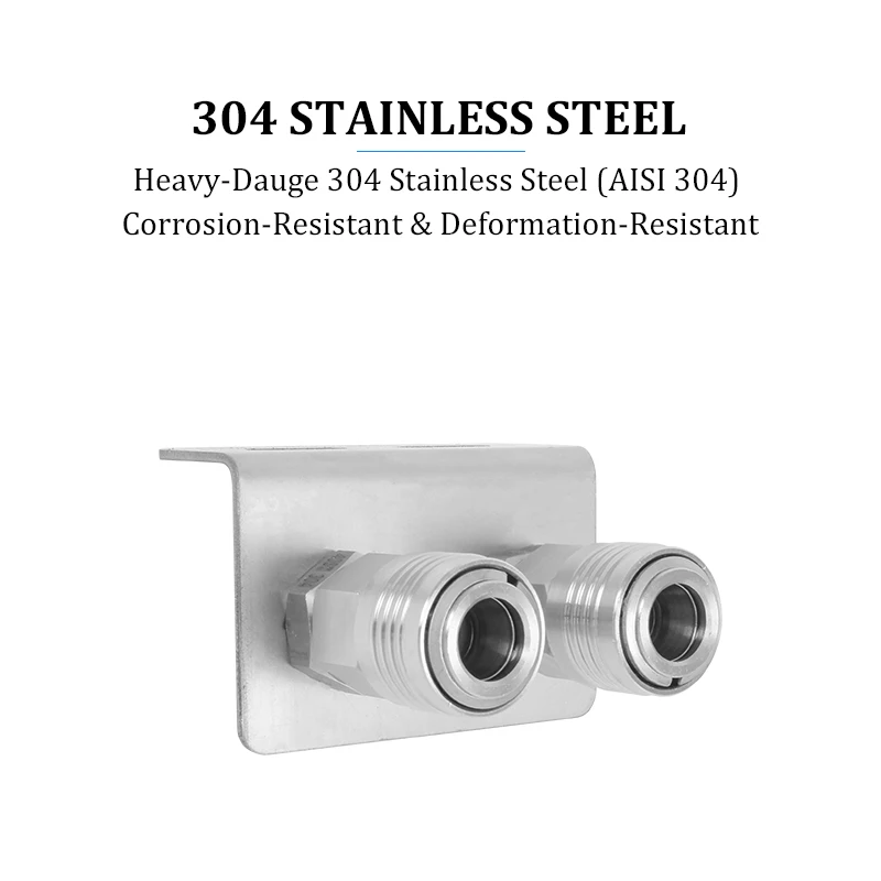 1/2 بوصة الداخلية الخارجية الأسنان الذكور/الإناث الفولاذ المقاوم للصدأ موصل سريع لرؤوس الدش في الهواء الطلق الحنفيات رذاذ الفوهات