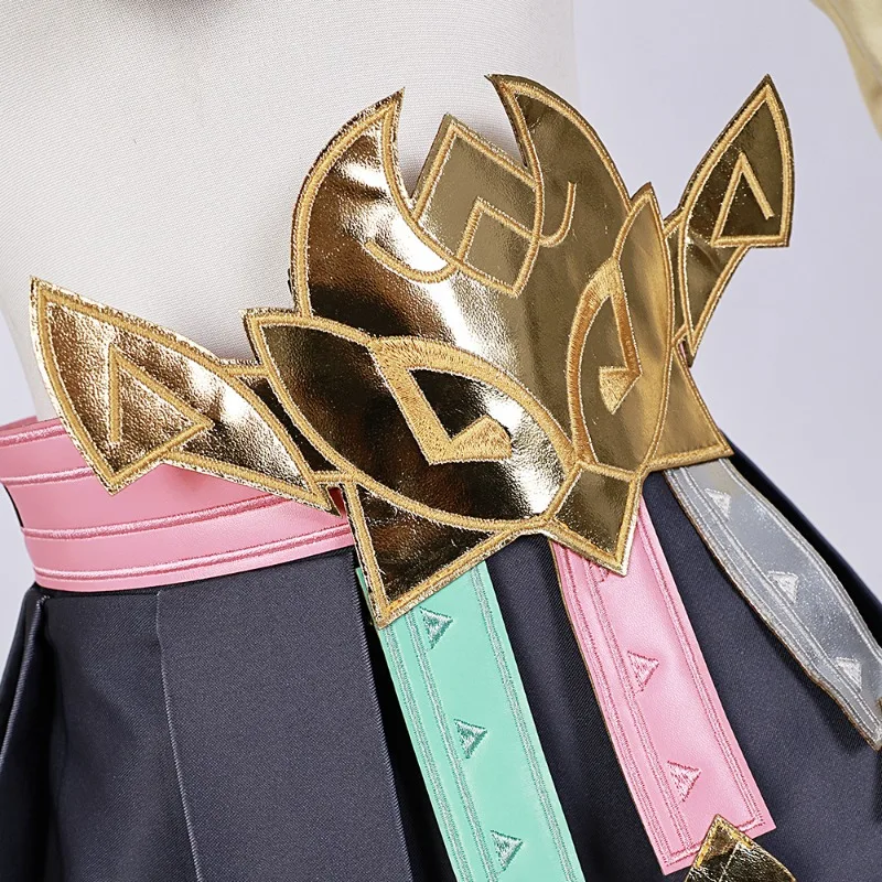 2025 لعبة Gs Impact Anime Cos Varesa للجنسين لعب الأدوار تنورة علوية ذيل إكسسوارات الشعر حزام الانتظار مجموعة Presentzie