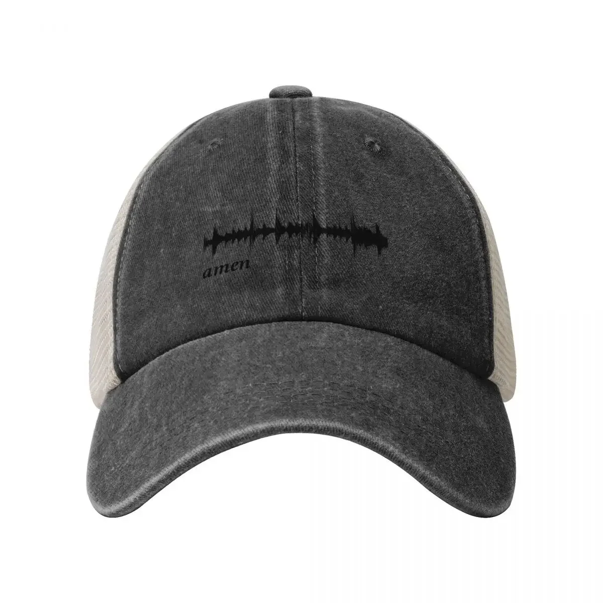 Amen Break Waveform Cowboy Mesh Baseball Cap Rave Beach Men's Baseball Women's