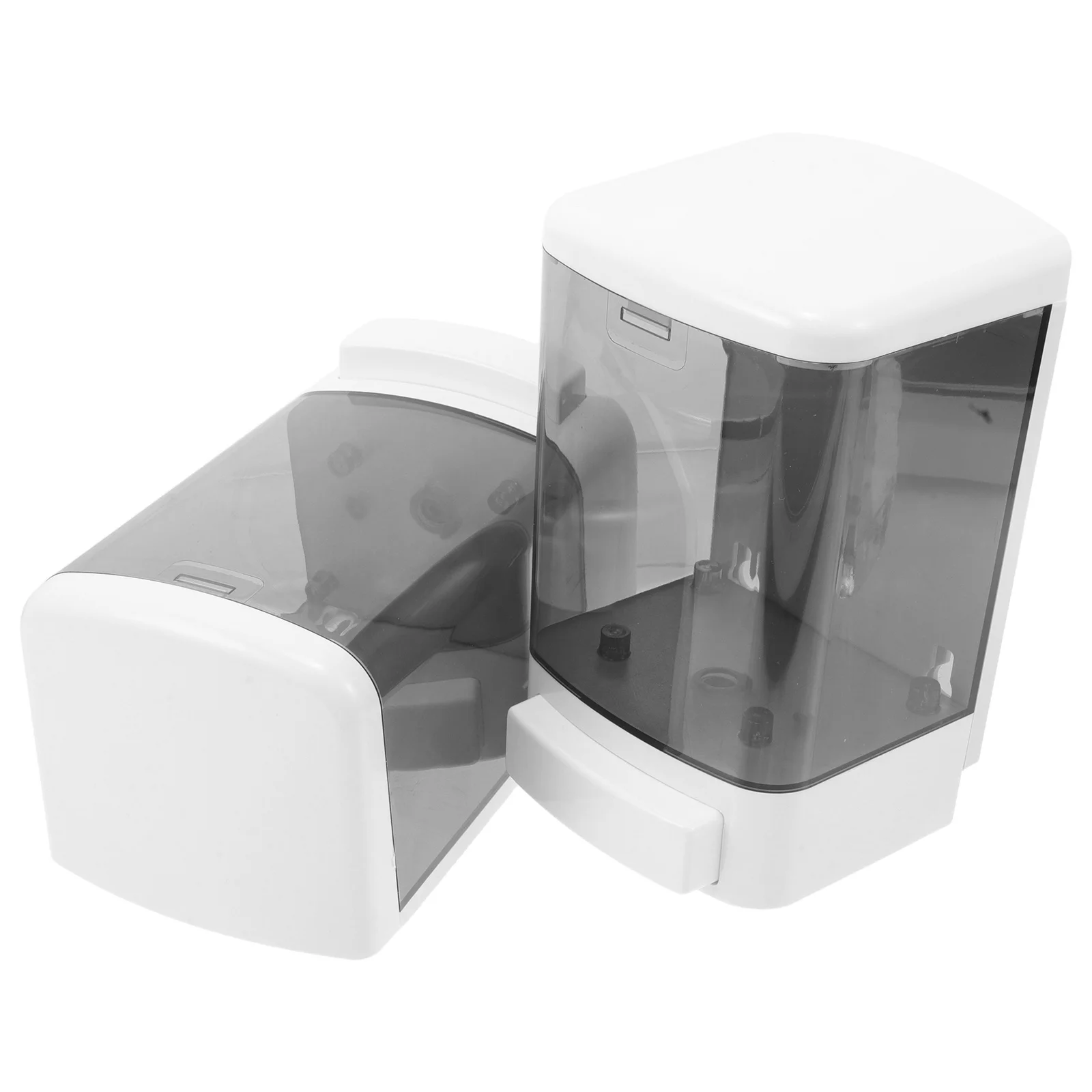

2Pcs Wall Mounted Manual Soap Dispensers Large Capacity 1000ml Plastic Pump Bottle for Bathroom Kitchen Office Refillable Clear