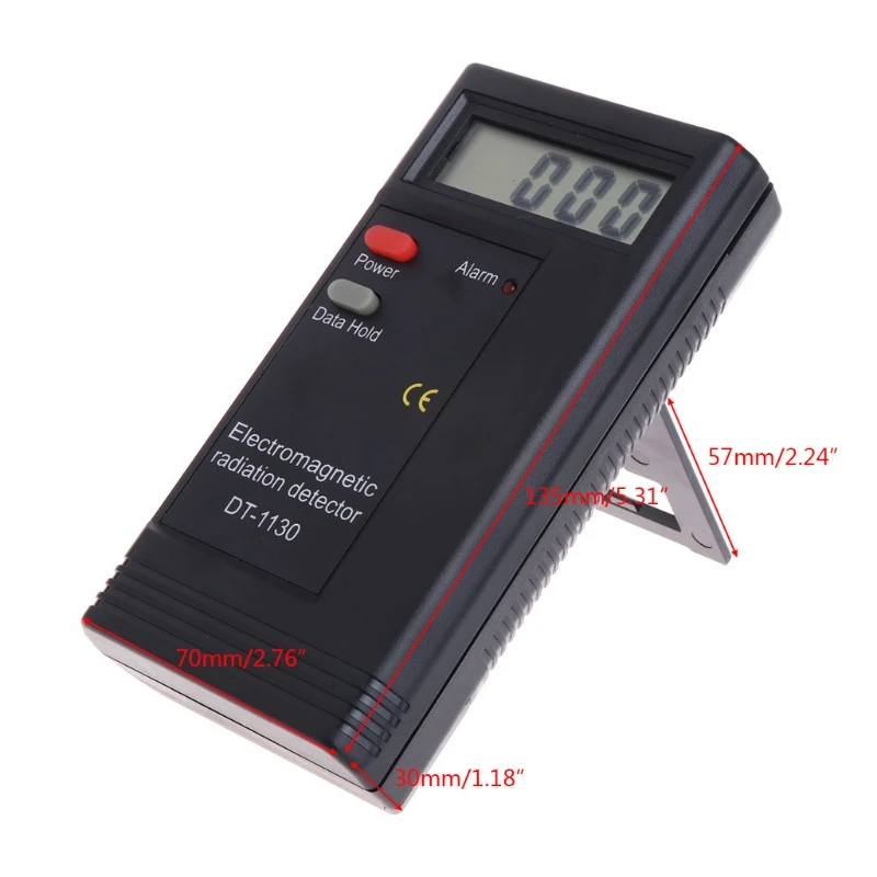 LCD cyfrowy detektor promieniowania elektromagnetycznego miernik EMF dozymetr Tester DT1130 Drop Shipping