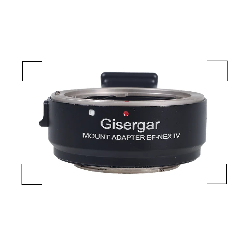 Gisegar EF-NEX IV High Speed Electric Lens Mount Adapter for Canon EF EF-S lens to Sony E Mount A7 A7R A7S A7RII Camera Camcorde