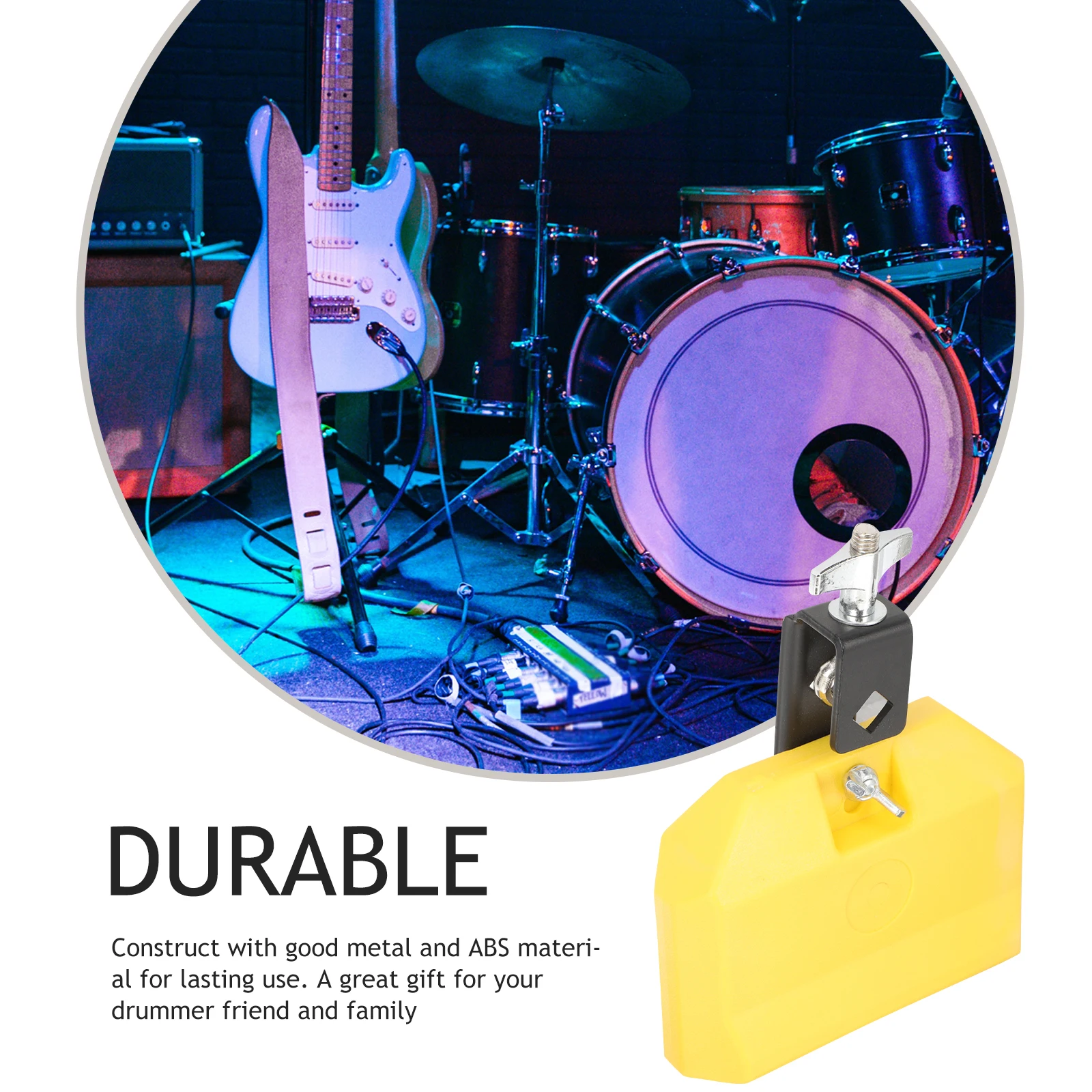 

Drum Set Cowbell Music Supply Toy Kids Metal Cheering Singing Office Instruments Percussion Accessories Educational Toys Durable