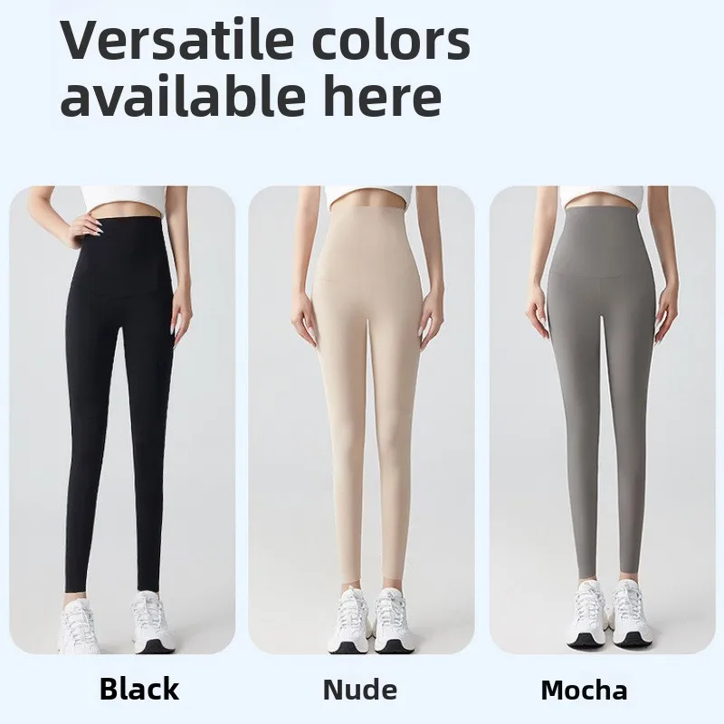 Dames strakke pasvorm yogabroek zomer airconditioning gezichtsmasker strak sl elastische lange broek tee-acetaatvezel 00%