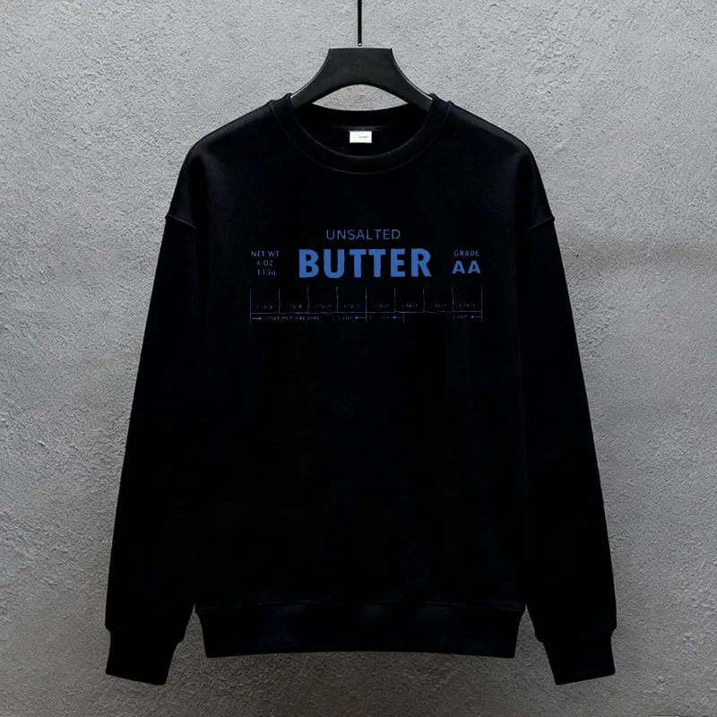 سويت شيرت زبدة غير مملح عصا الزبدة مضحك بيكر الخبز عشاق الطعام الشيف عاشق هدية رسائل بسيطة الدفء مطابقة هودي