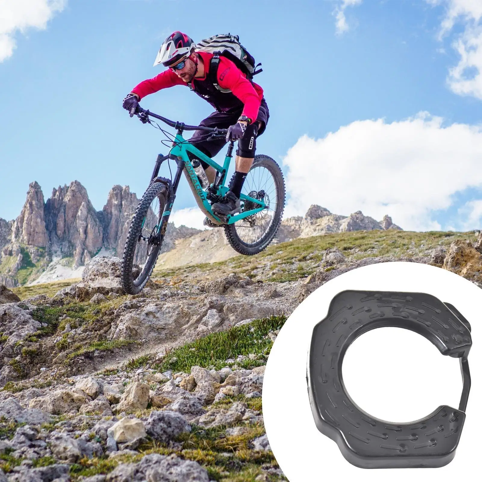 

1 Pair Bicycle Pedal Cover Cleat Covers Lightweight Anti-wear Protective Cover Cleat Protectors for 4000 miles