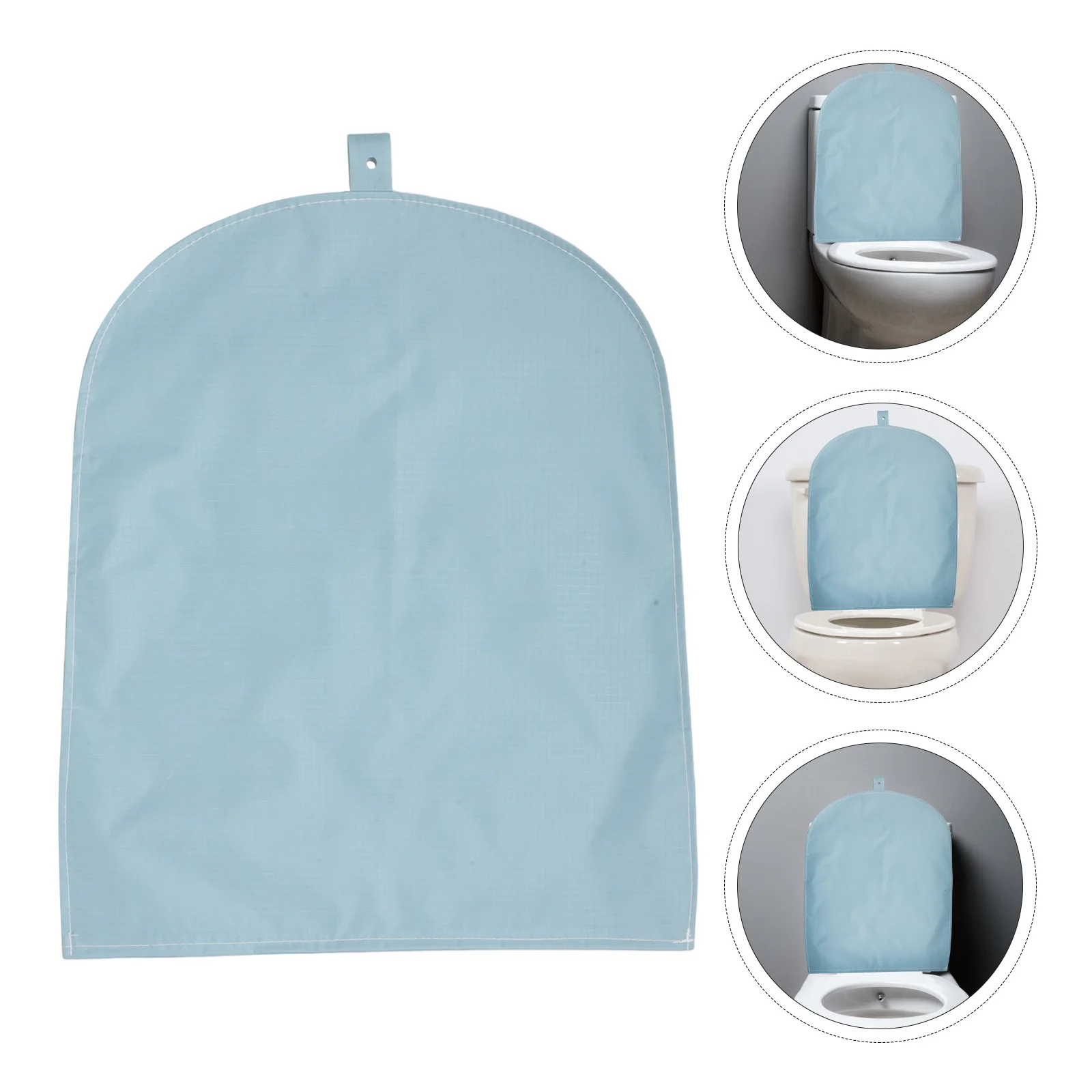 

Waterproof Toilet Lid Cover 20.04x18.08x0.08in Thickened Dust Moisture Resistant Universal Fit for Bathroom Toilet Seat Cover