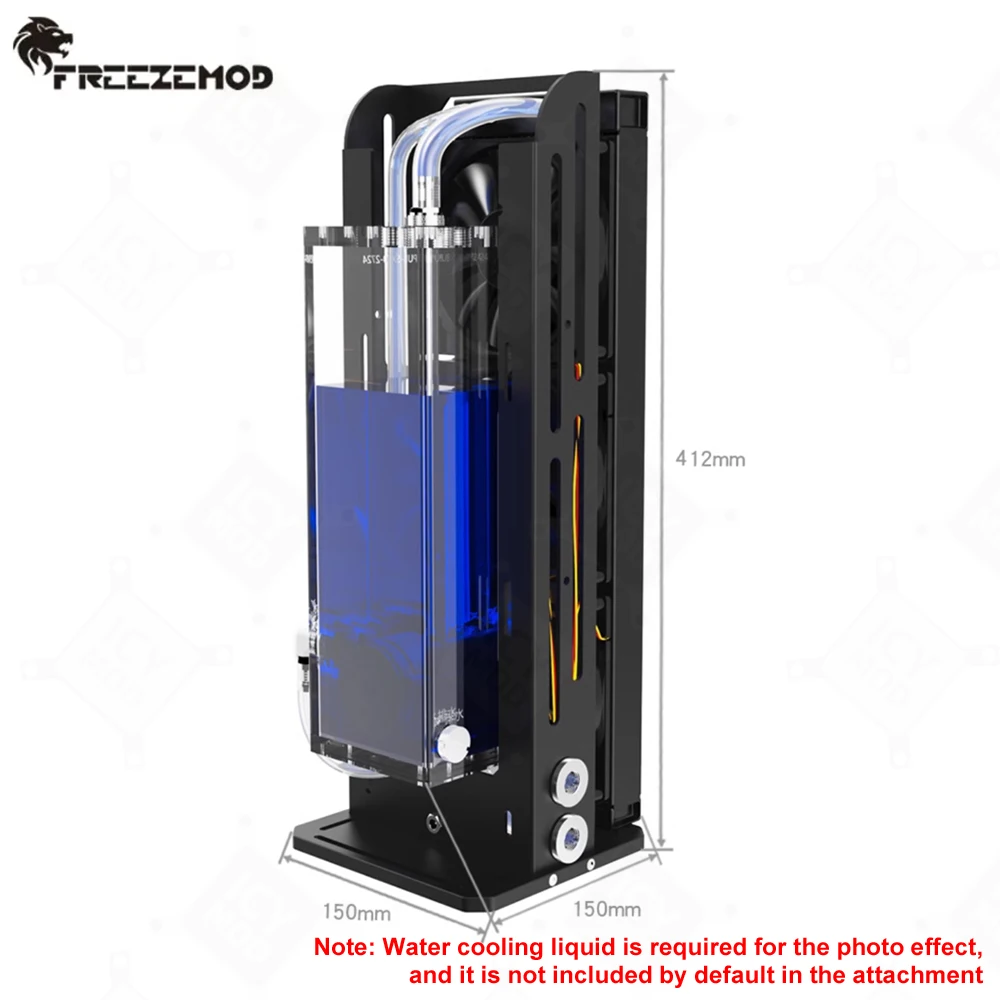 Imagem -02 - Aio Water-cooled Módulo com Alarme Bomba de Refrigeração a Água Elevador e Tanque de Água Integrado Slmz-ls360s Bomba dc Metros Metros 12 v 24v