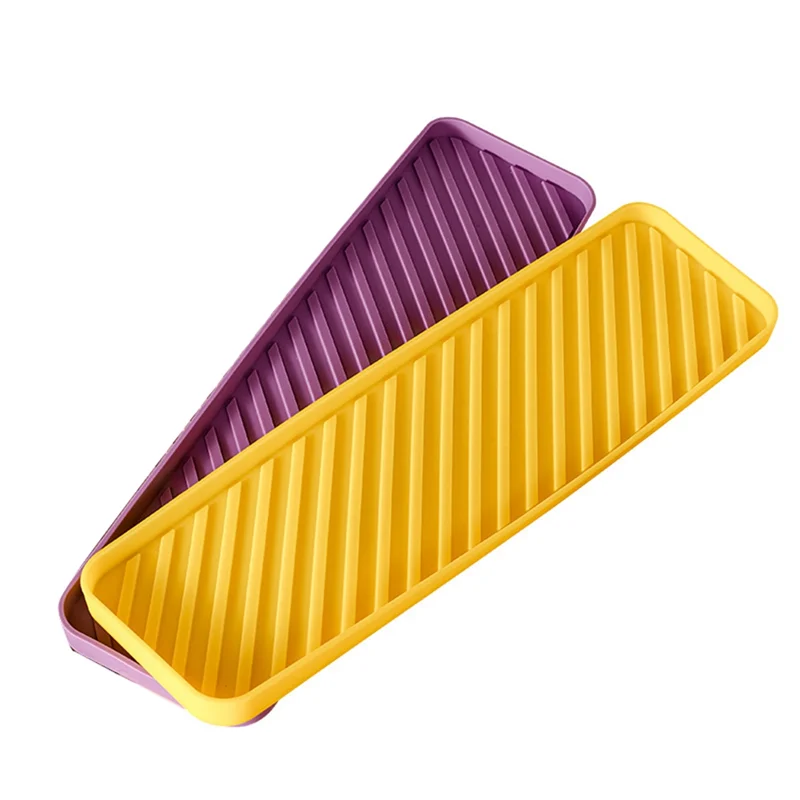 

ABRB-поднос для столовых приборов, стойка для бутылок с приправами, изолированный коврик для хранения чашек, кухонный поднос для мыла, силиконовый поднос для раковины