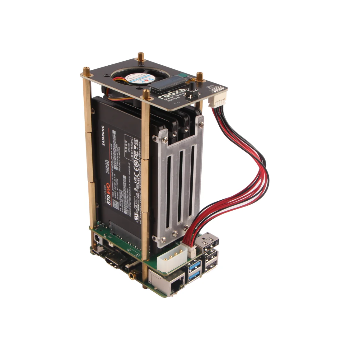 Radxa Penta SATA HAT Top Board, Designed for Radxa Penta SATA HAT