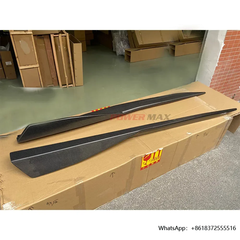 

X Wholesale New Condition Carbon Fiber Side Skirts For Chevrolet Corvette C8 5VM Stylish Side Splitter Bumper Upgrade