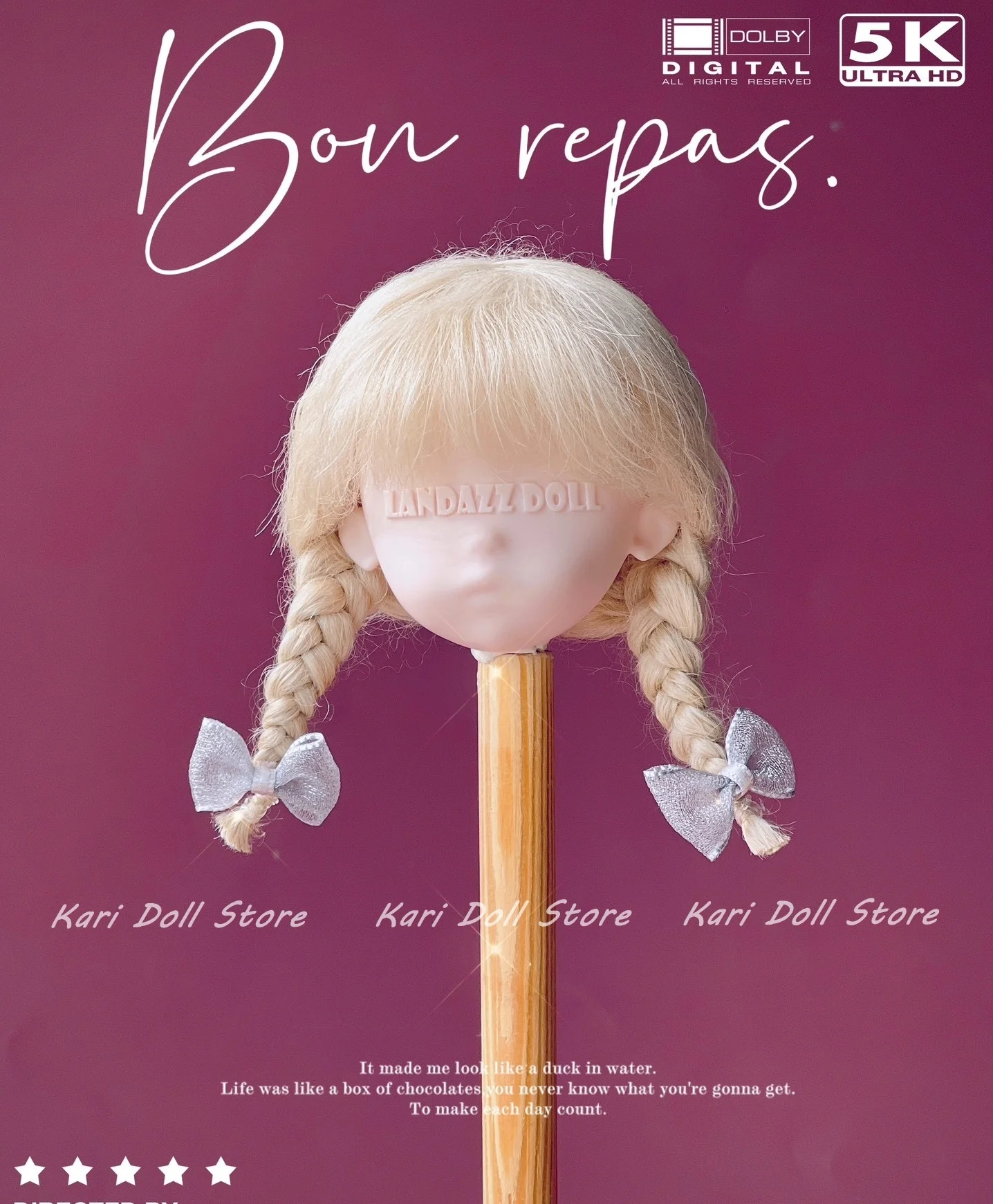 

Парик из натуральной пляжной шерсти золотистого цвета для куклы Кари 2026, с жесткой основой, для куклы Ландазз Ландудоу, обхват головы 16 см